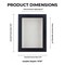 Classic Black Wood Shadown Box Frame with Acrylic Front - White Suede Backing, 30 Sizes